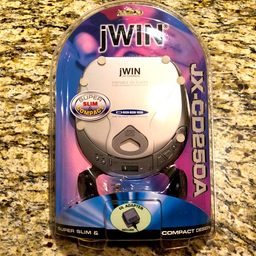 Jwin portable CD player with headphones